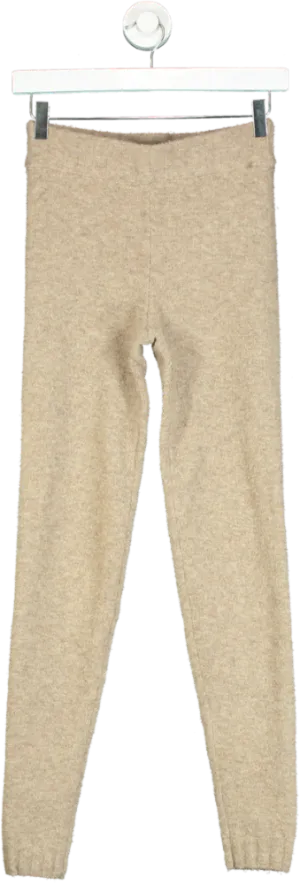 H&M Beige Knit Leggings UK XS