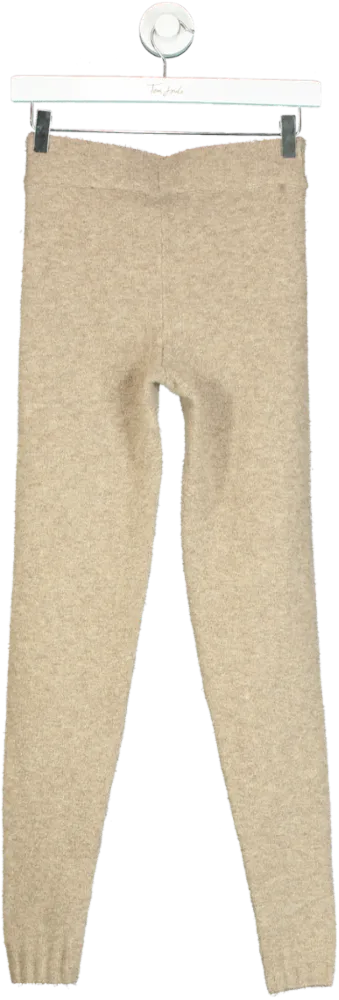 H&M Beige Knit Leggings UK XS