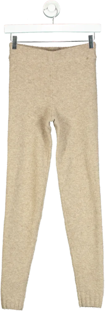 H&M Beige Knit Leggings UK XS