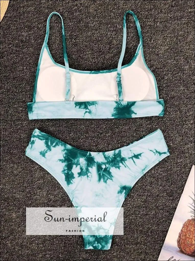 Hook String Bikini Set - Green