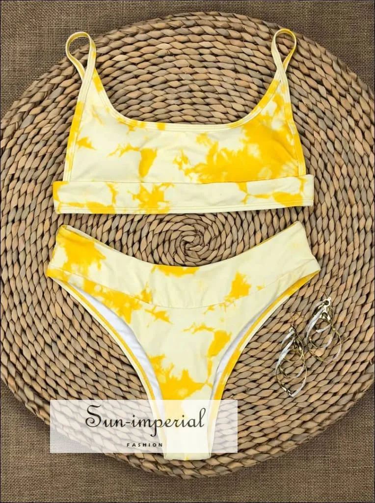 Hook String Bikini Set - Yellow