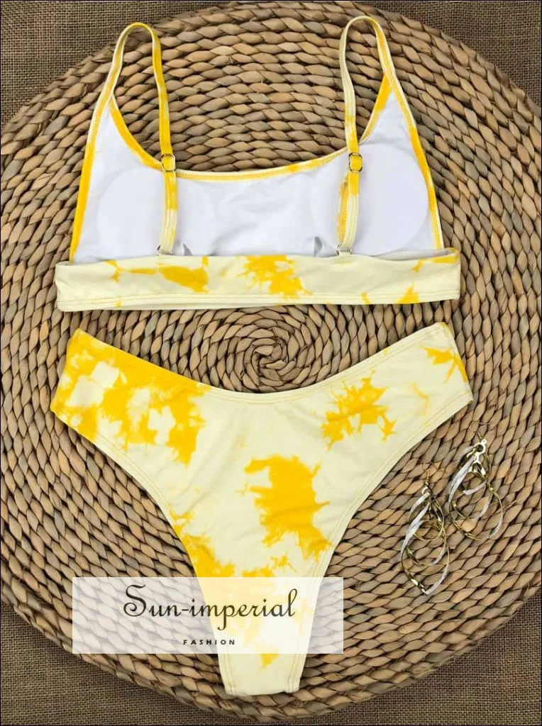 Hook String Bikini Set - Yellow