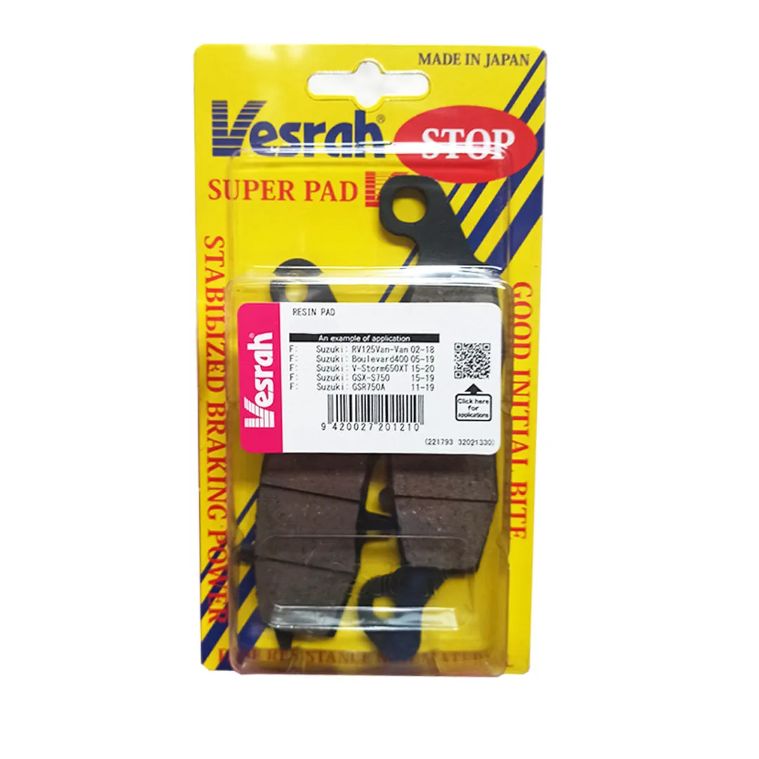 I SD256 Ceramic Organic disc pads Vesrah. Indent