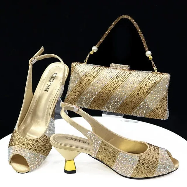 Italian Shoes With Matching Clutch Bag Set