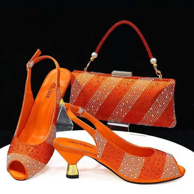 Italian Shoes With Matching Clutch Bag Set