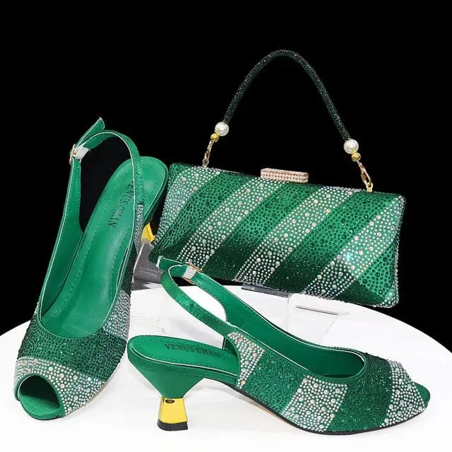 Italian Shoes With Matching Clutch Bag Set