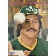 Jim Catfish Hunter Signed A's Sports Illustrated Magazine Cover BAS BH71210