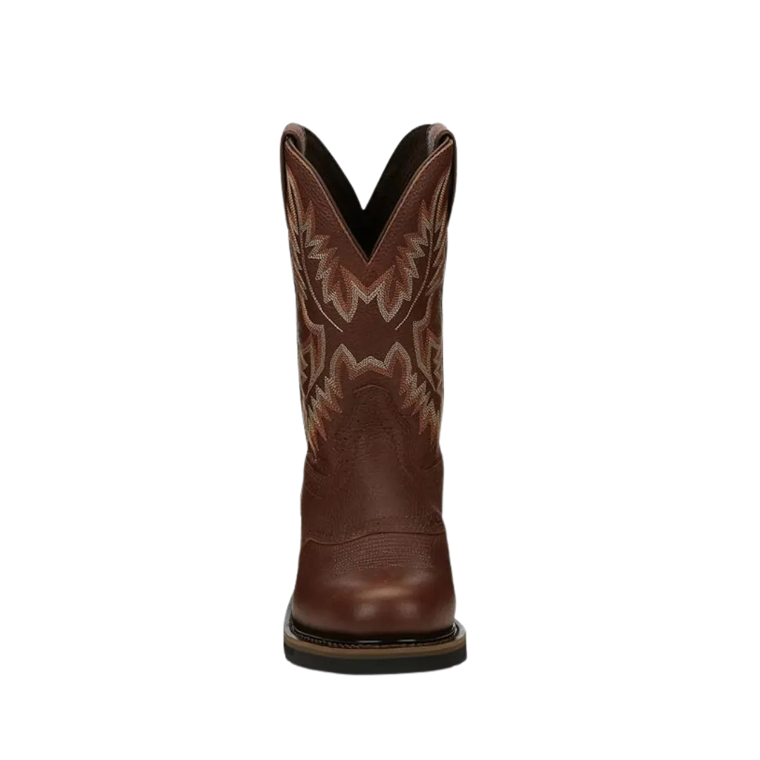 Justin Men's Original Brown Wellington Work Boot