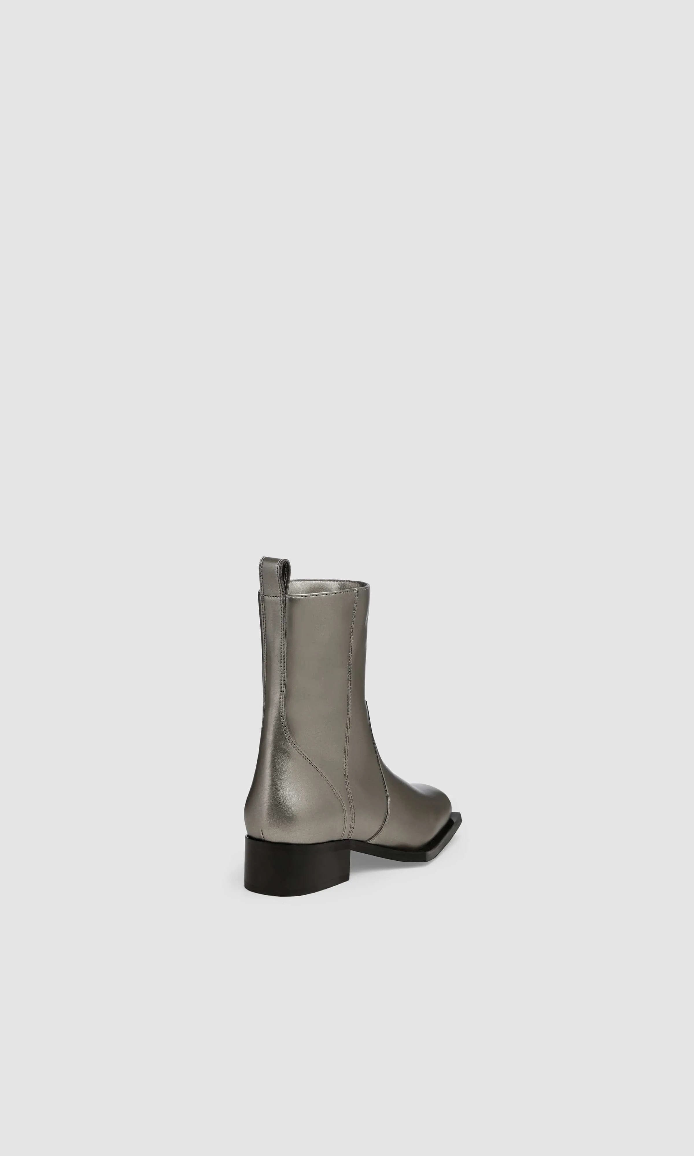 Karel Plus Vegan Apple Leather Ankle Boots | Silver