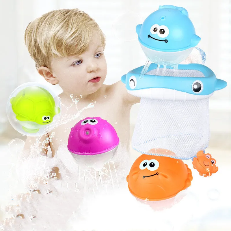 Kids Bath Toys Wall Suction Cup Marble Race Run Track Bathroom Bathtub Baby Play Water Games Toy Kit for Children