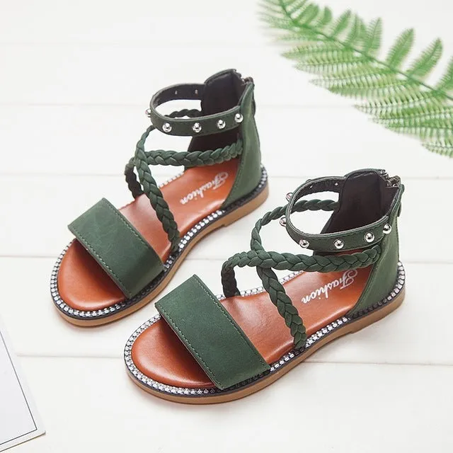 Kids Leather Sandals for Baby Girls & Toddlers – Comfortable, Durable Summer Shoes for Little Feet