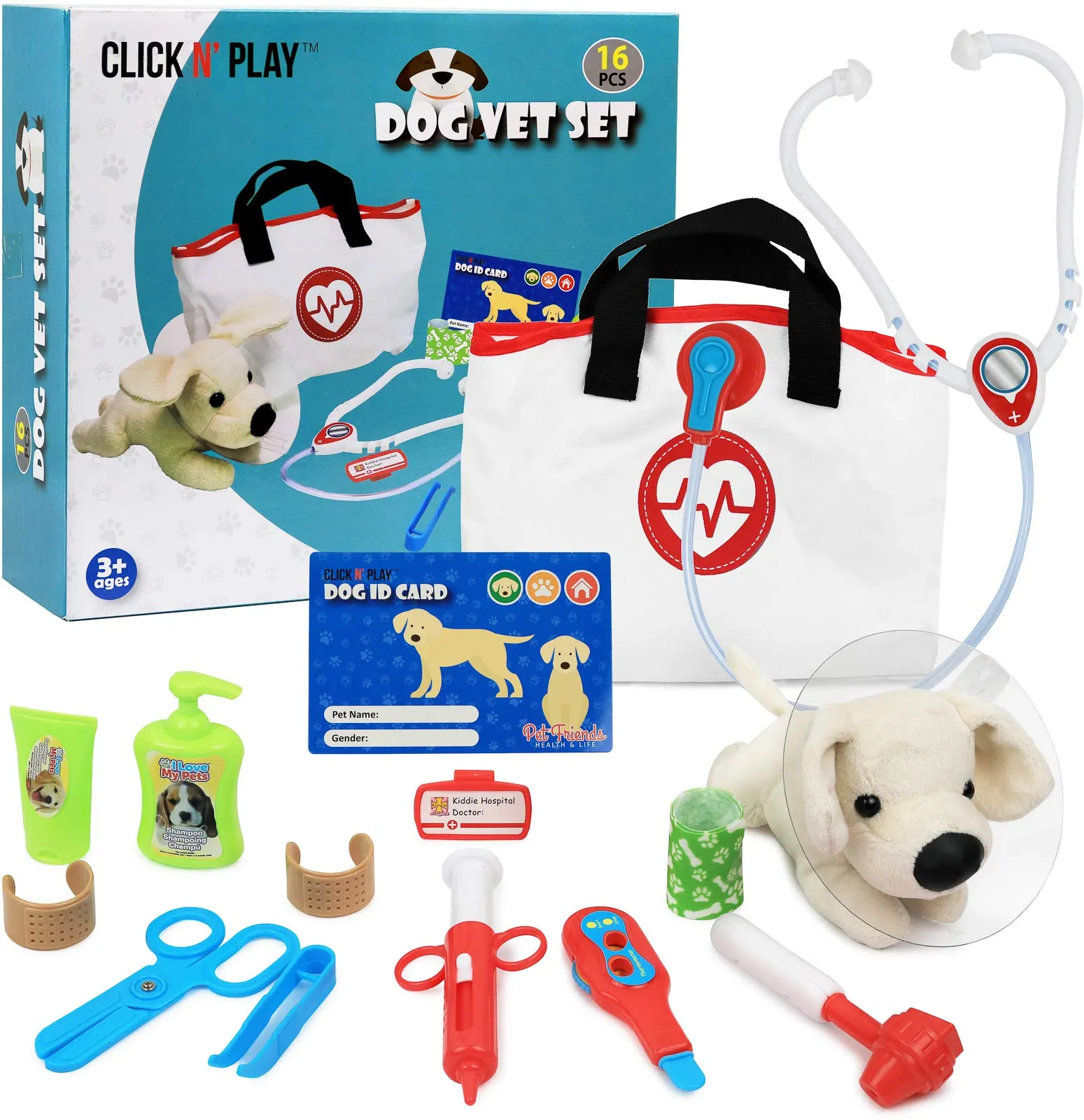 Kids Veterinary Playset, Vet Play Sets For Kids, Vet Pretend Play For Kids