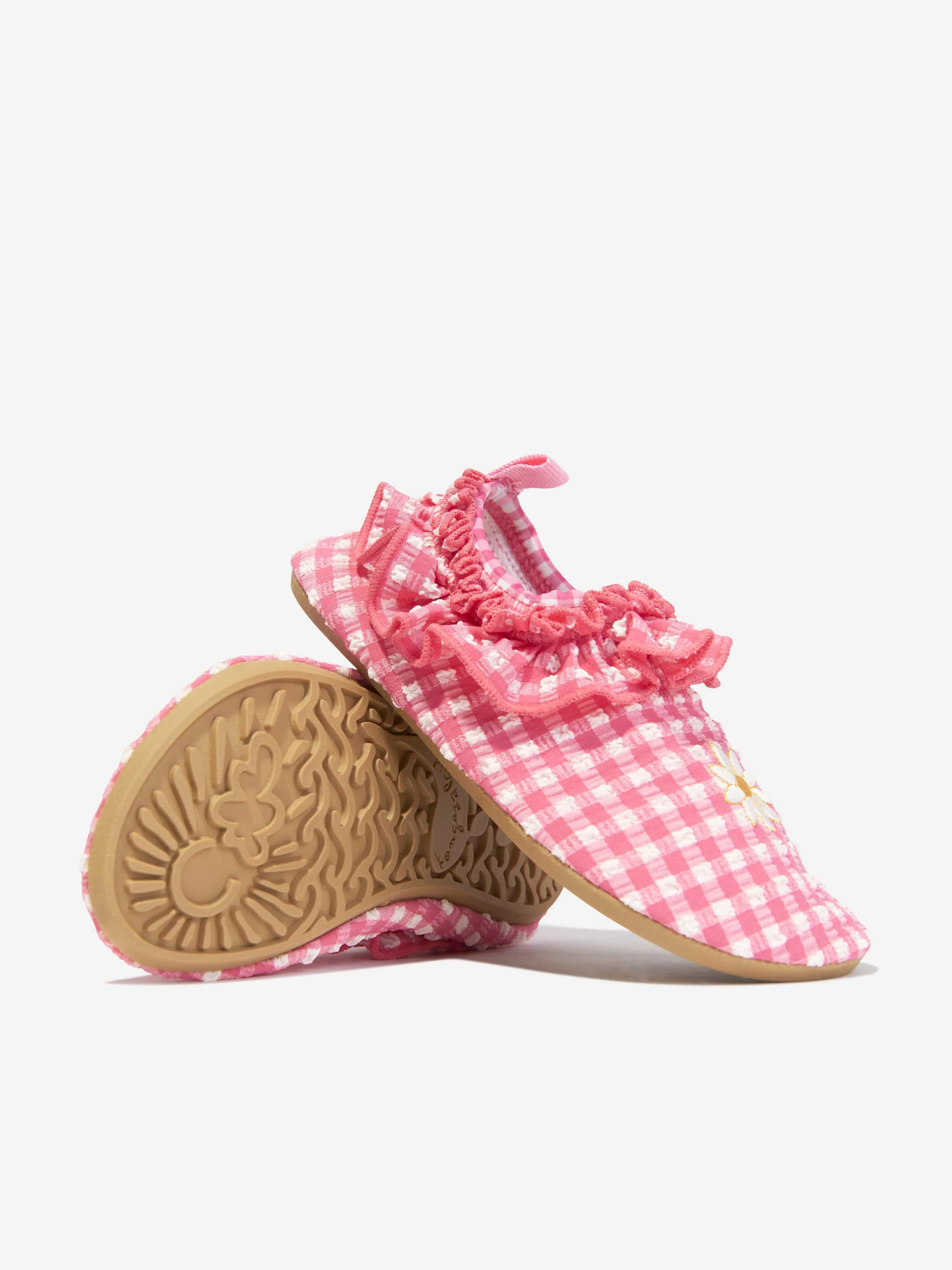 Konges Slojd Girls Soline Frill Swim Shoes in Pink