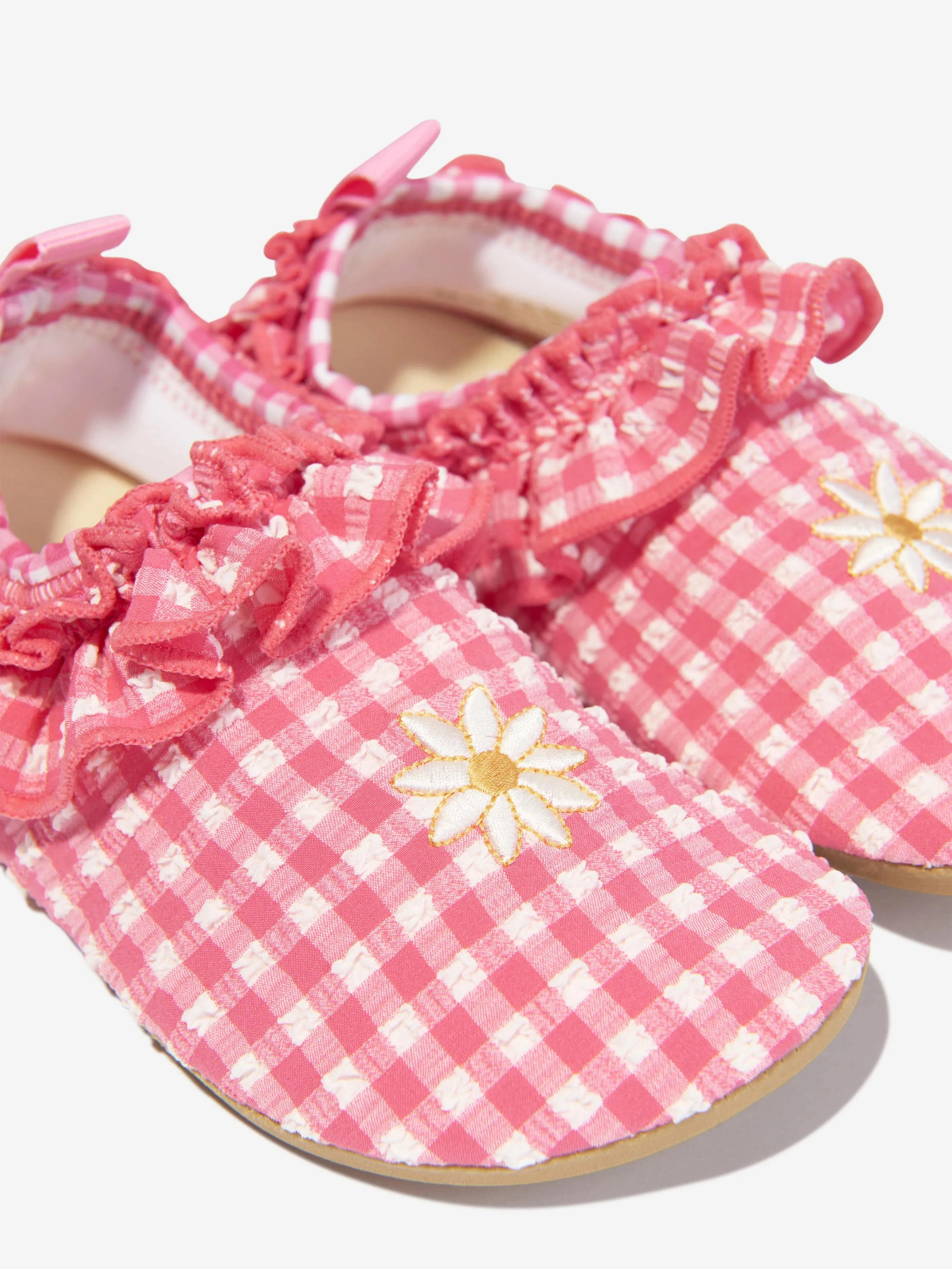 Konges Slojd Girls Soline Frill Swim Shoes in Pink