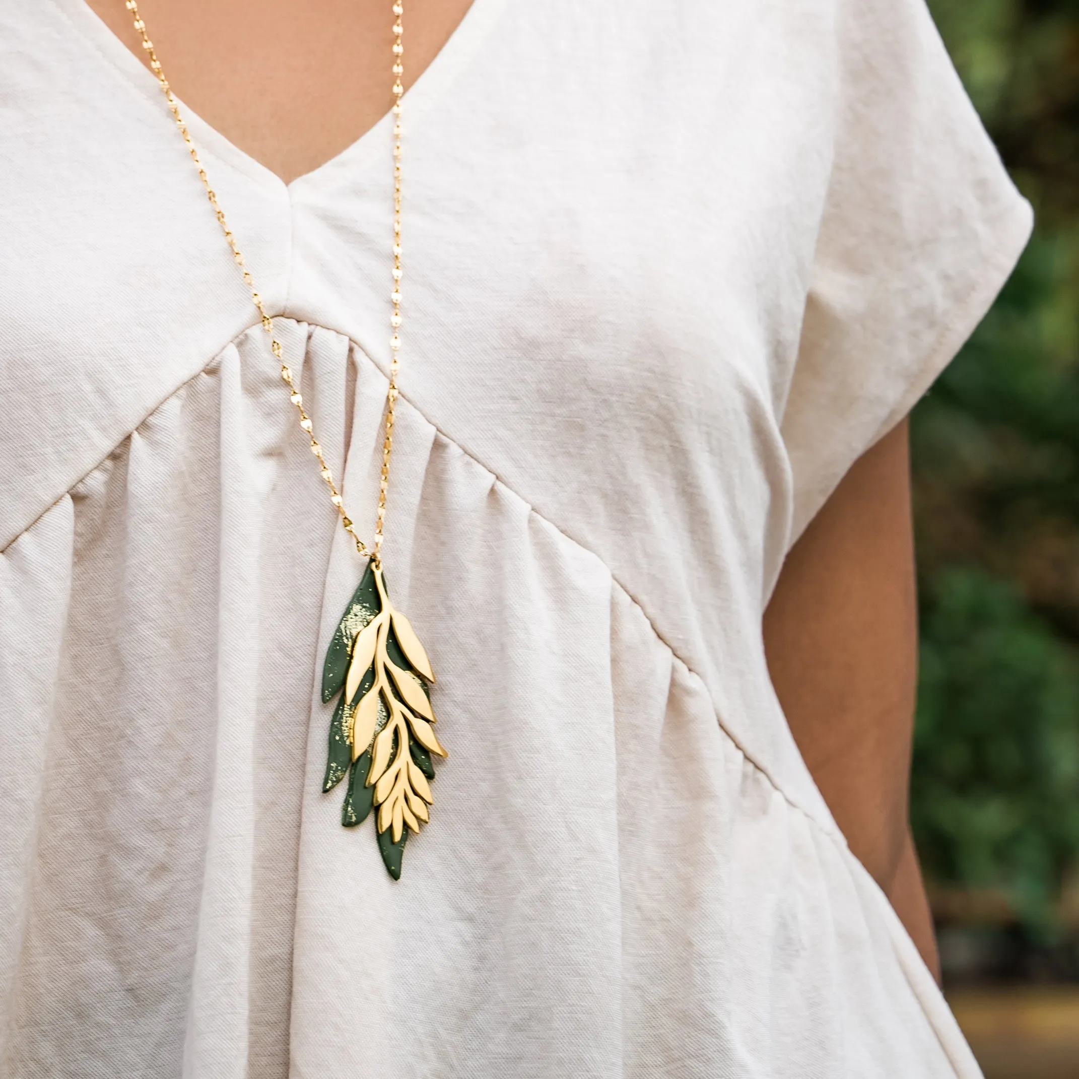 Leaf of Healing Necklace