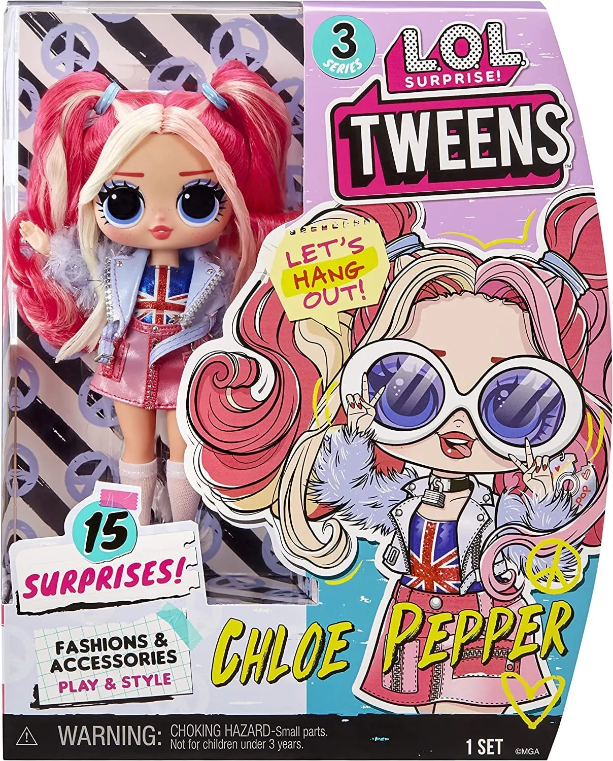 LOL Surprise Tween Series 3 Fashion Doll Chloe Pepper with 15 Surprises – Great Gift for Kids Ages 4 