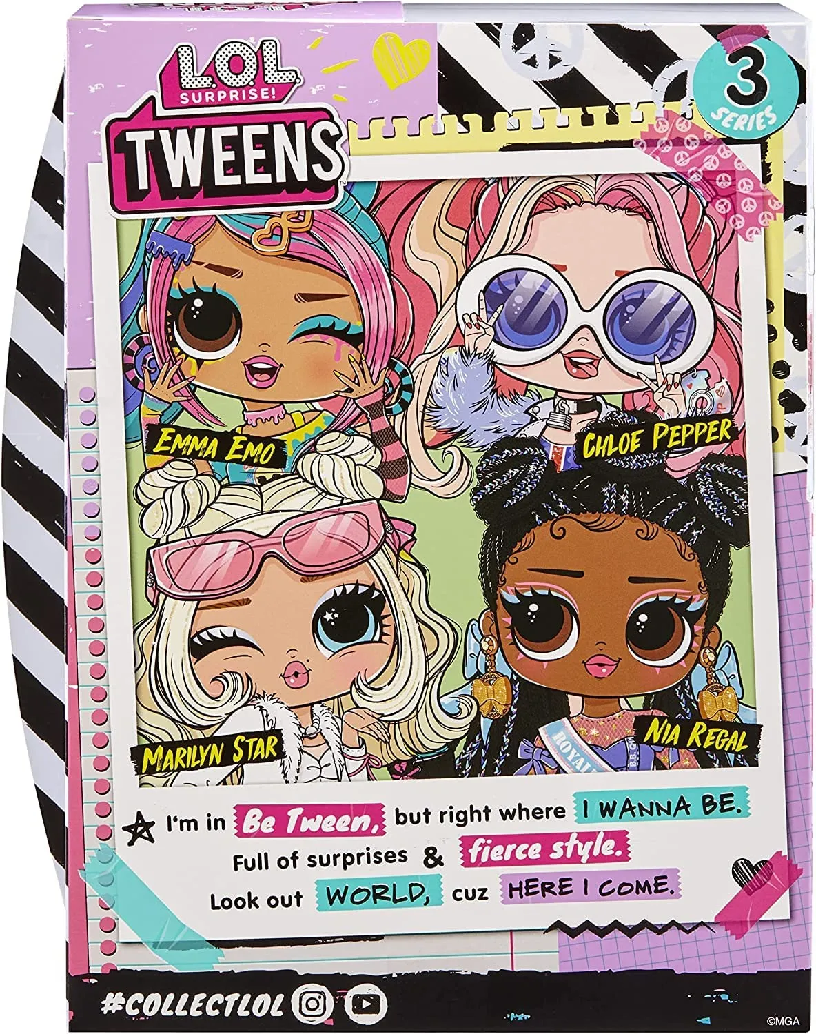 LOL Surprise Tween Series 3 Fashion Doll Chloe Pepper with 15 Surprises – Great Gift for Kids Ages 4 