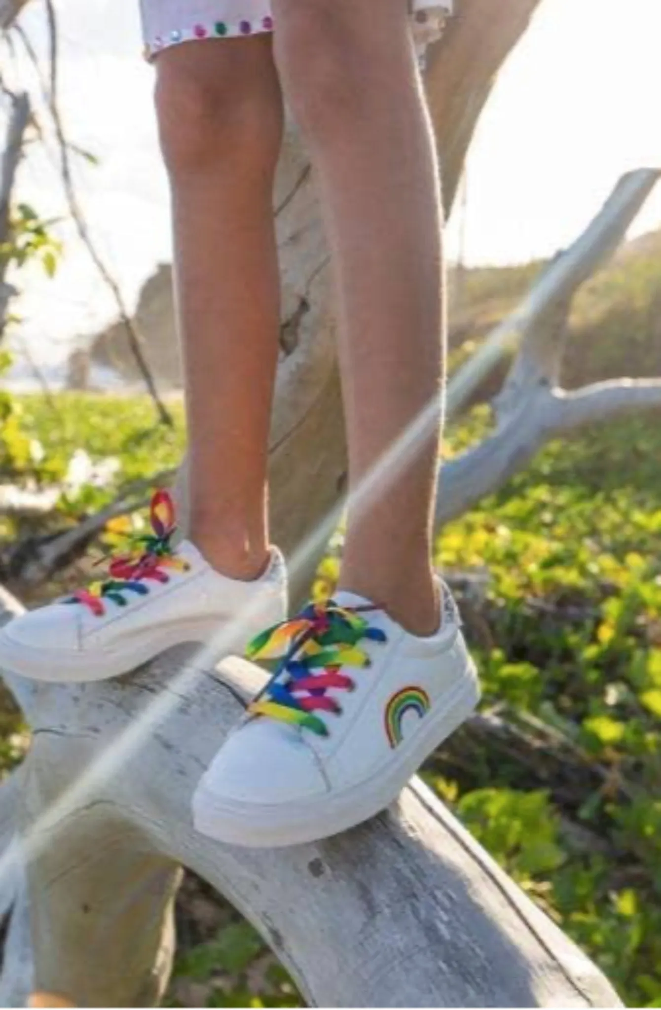 Lola and The Boys Girls Candy Rainbow Sneakers