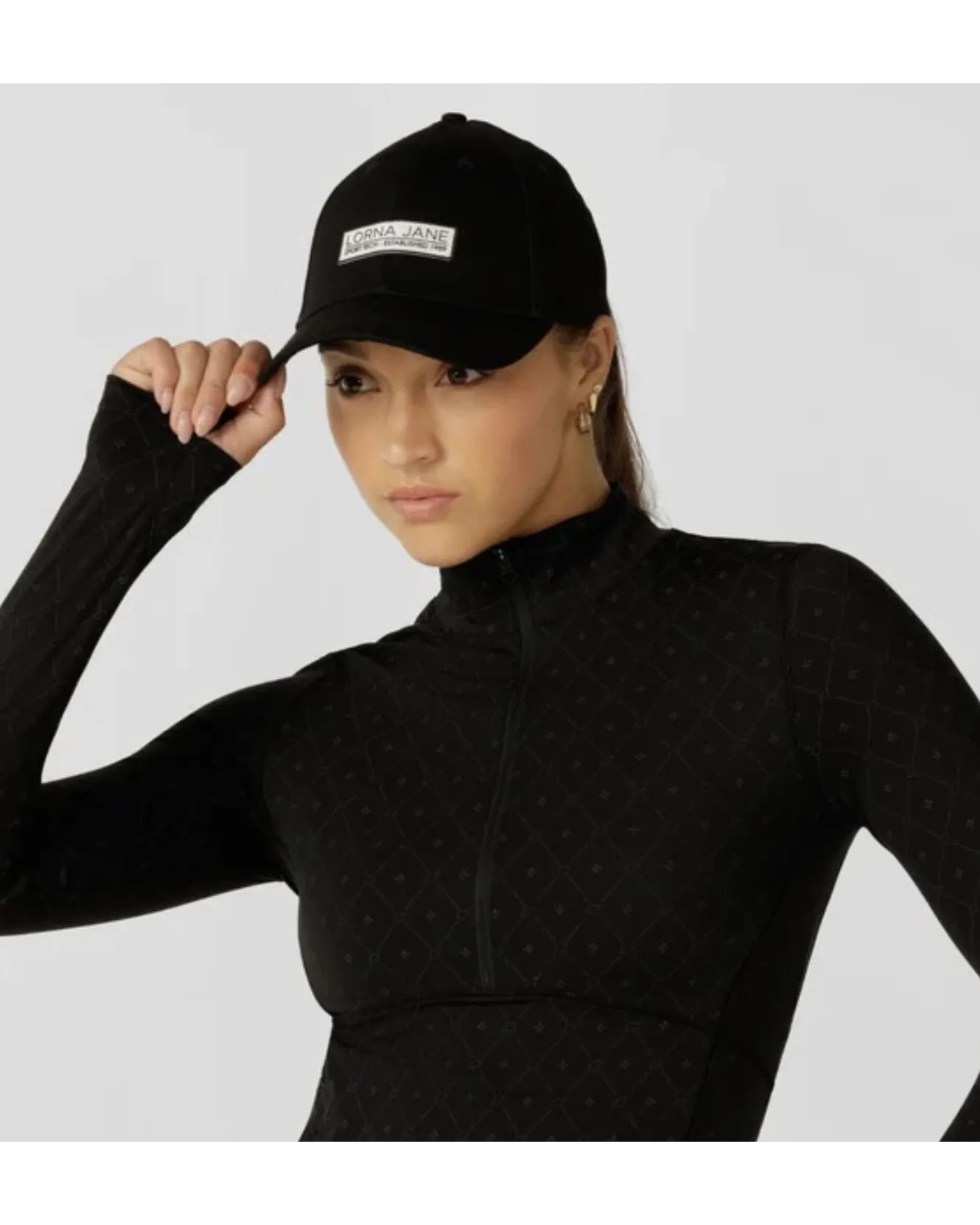 Lorna Jane Reflective Logo Cap - Black