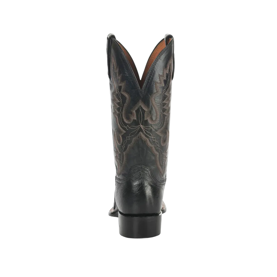 Lucchese Men's Black Caiman Exotic Western Boots