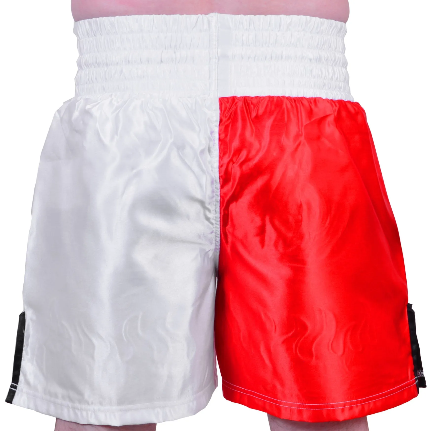 MAR-095G | Red & White Kick Boxing & K1 Shorts