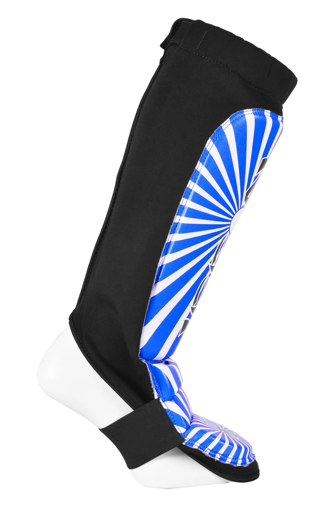 MAR-413 | IPPON Leather Shin & Instep Guard (Blue)