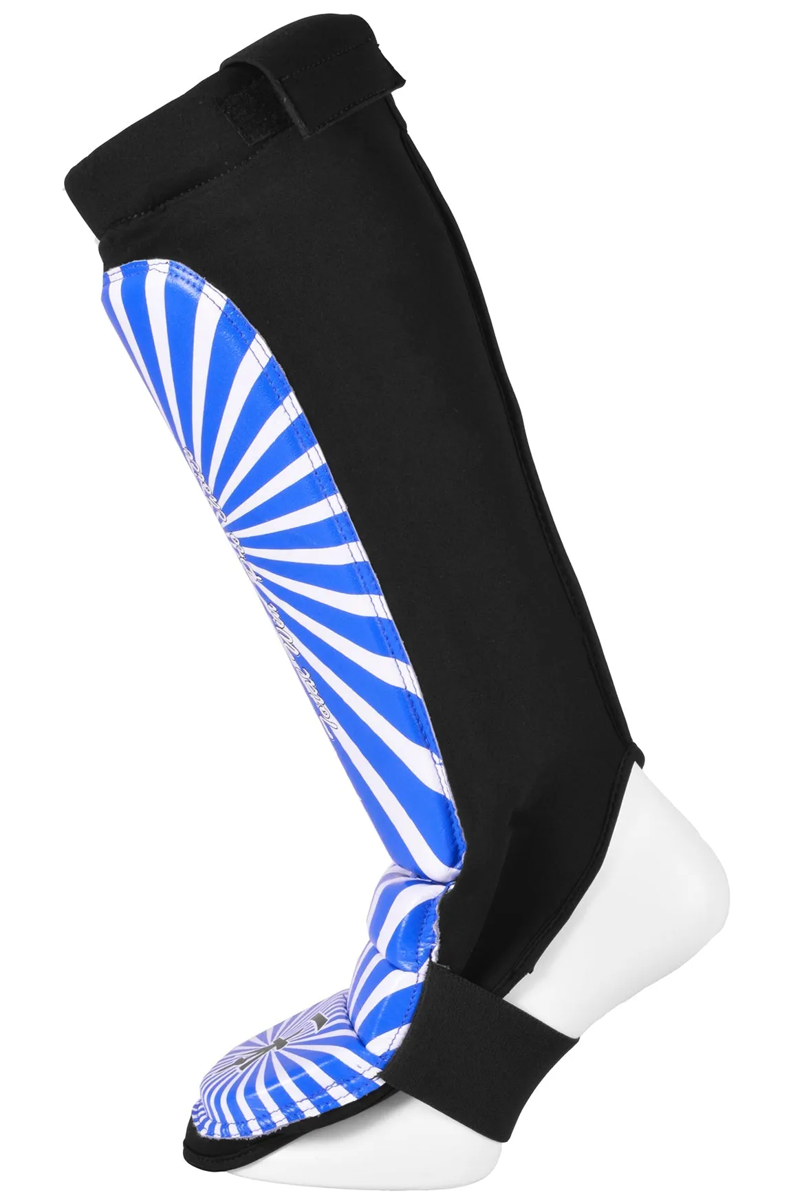 MAR-413 | IPPON Leather Shin & Instep Guard (Blue)