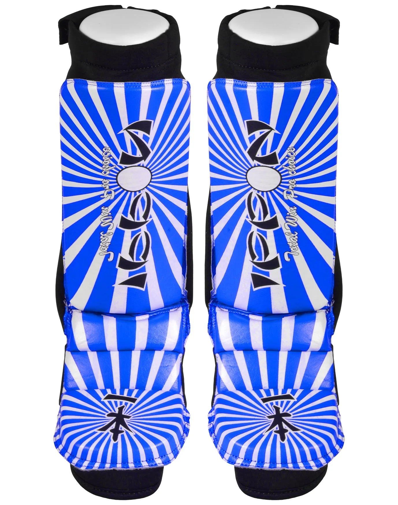 MAR-413 | IPPON Leather Shin & Instep Guard (Blue)