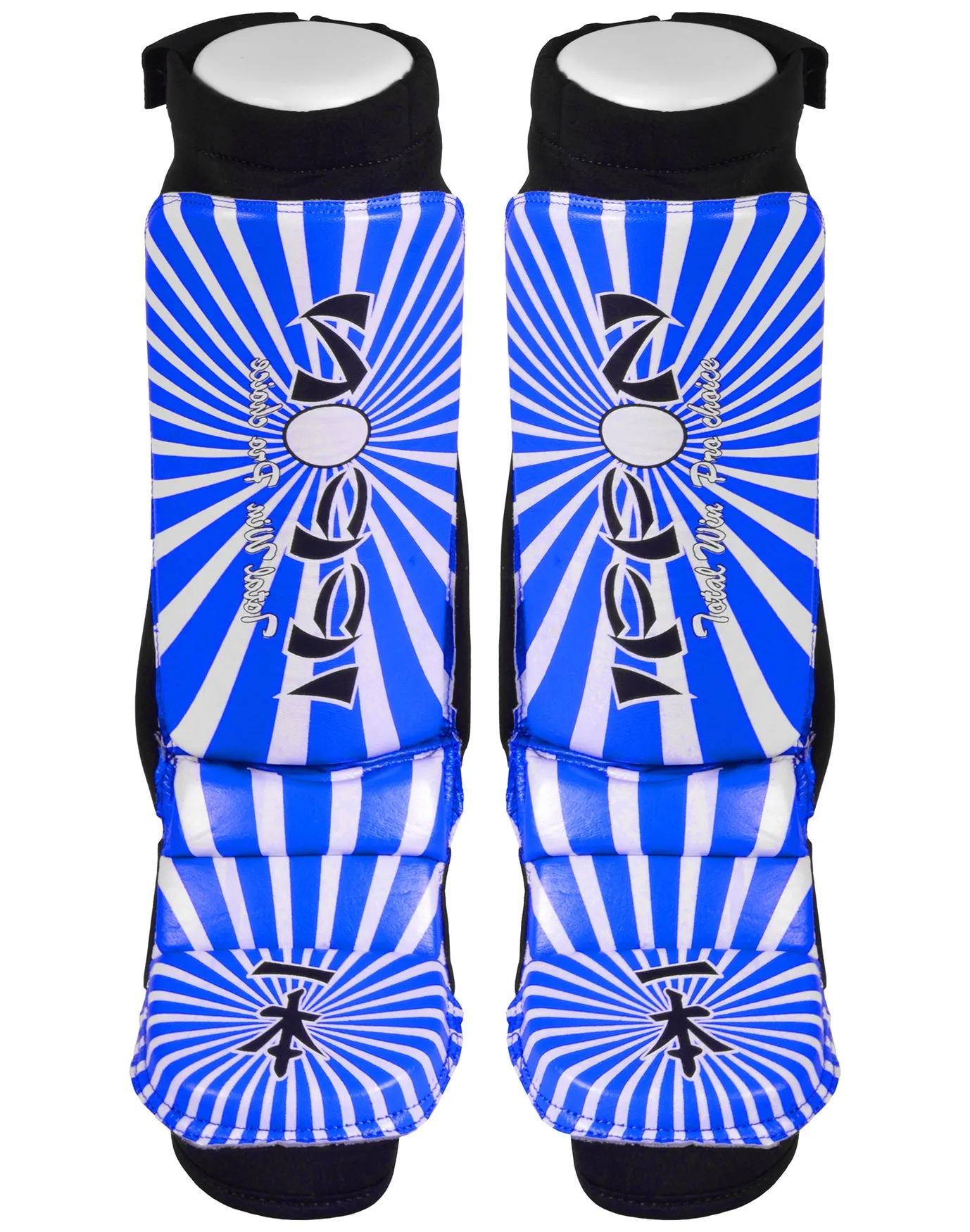 MAR-413 | IPPON Leather Shin & Instep Guard (Blue)