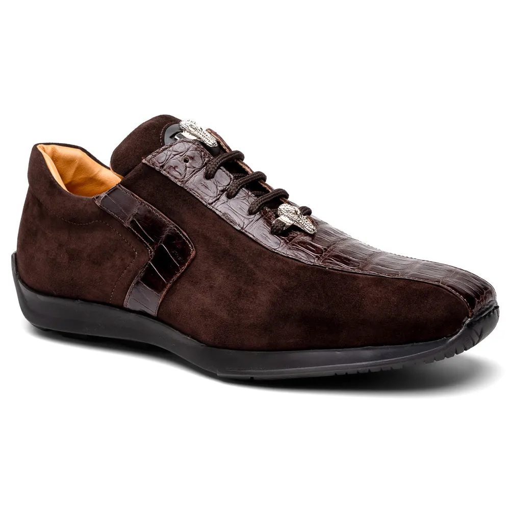 Mauri 9145/1 Sport Rust Caiman Suede Sneakers