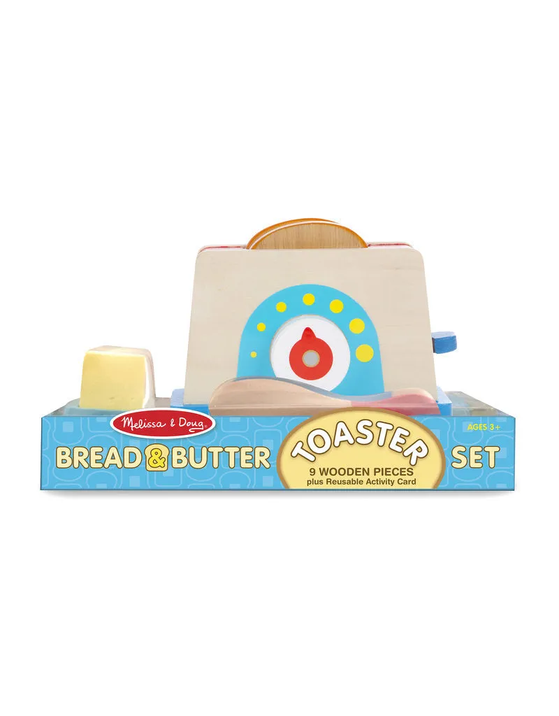 Melissa & Doug Bread & Butter Toaster Set