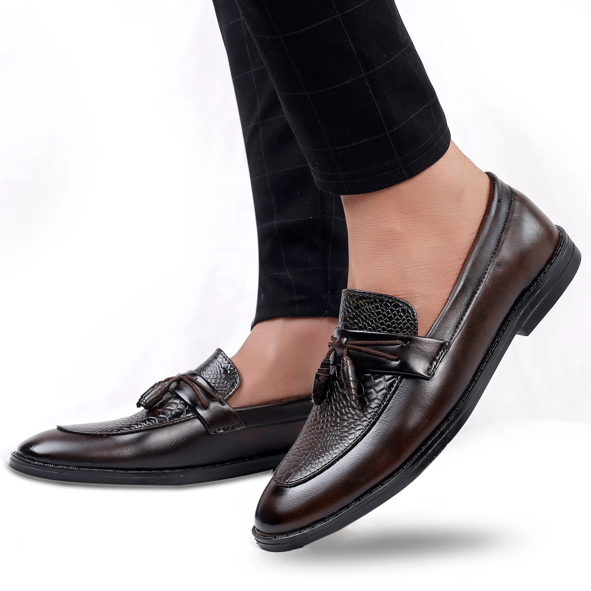 Men's Faux Leather Casual Mocassins Slip-on Shoes