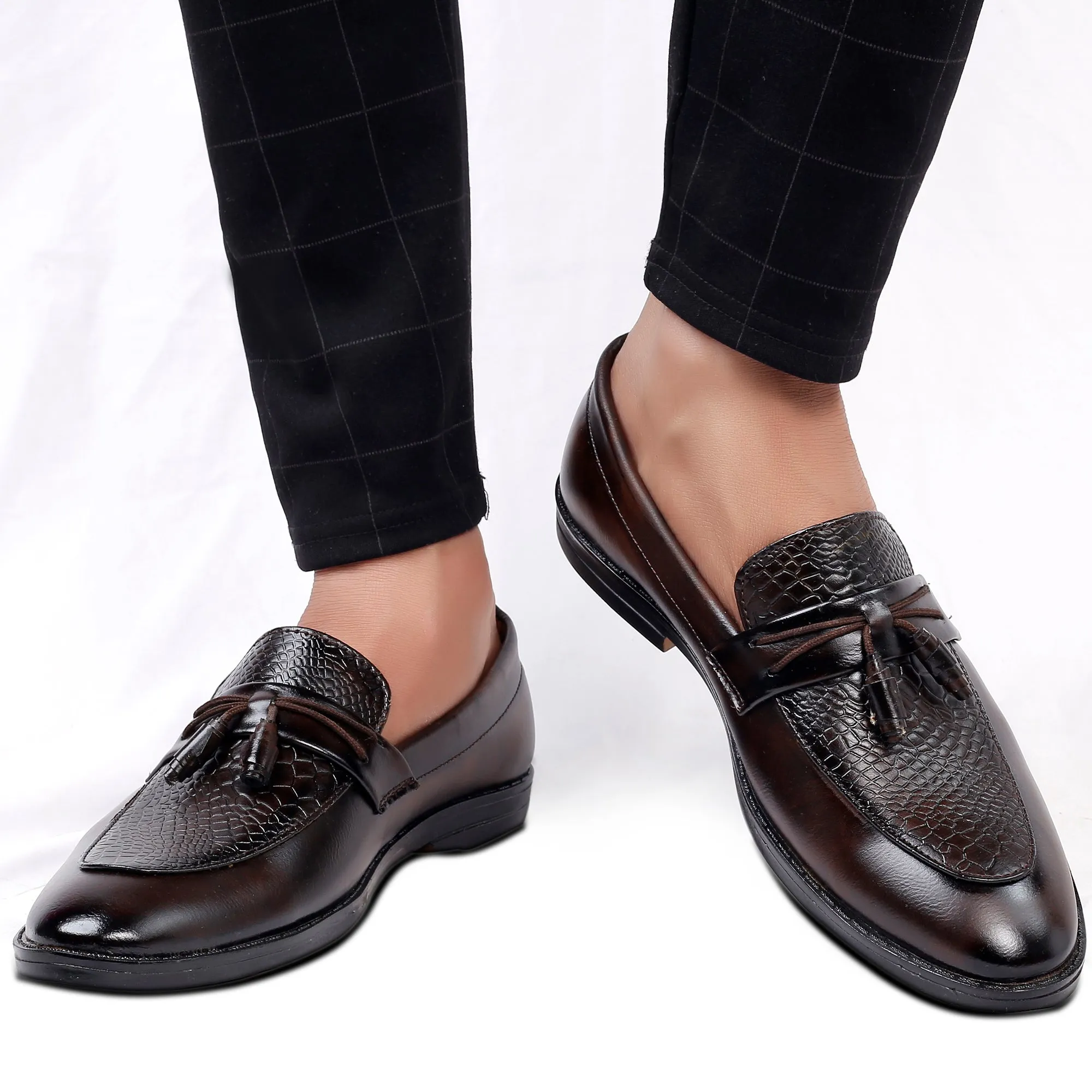 Men's Faux Leather Casual Mocassins Slip-on Shoes