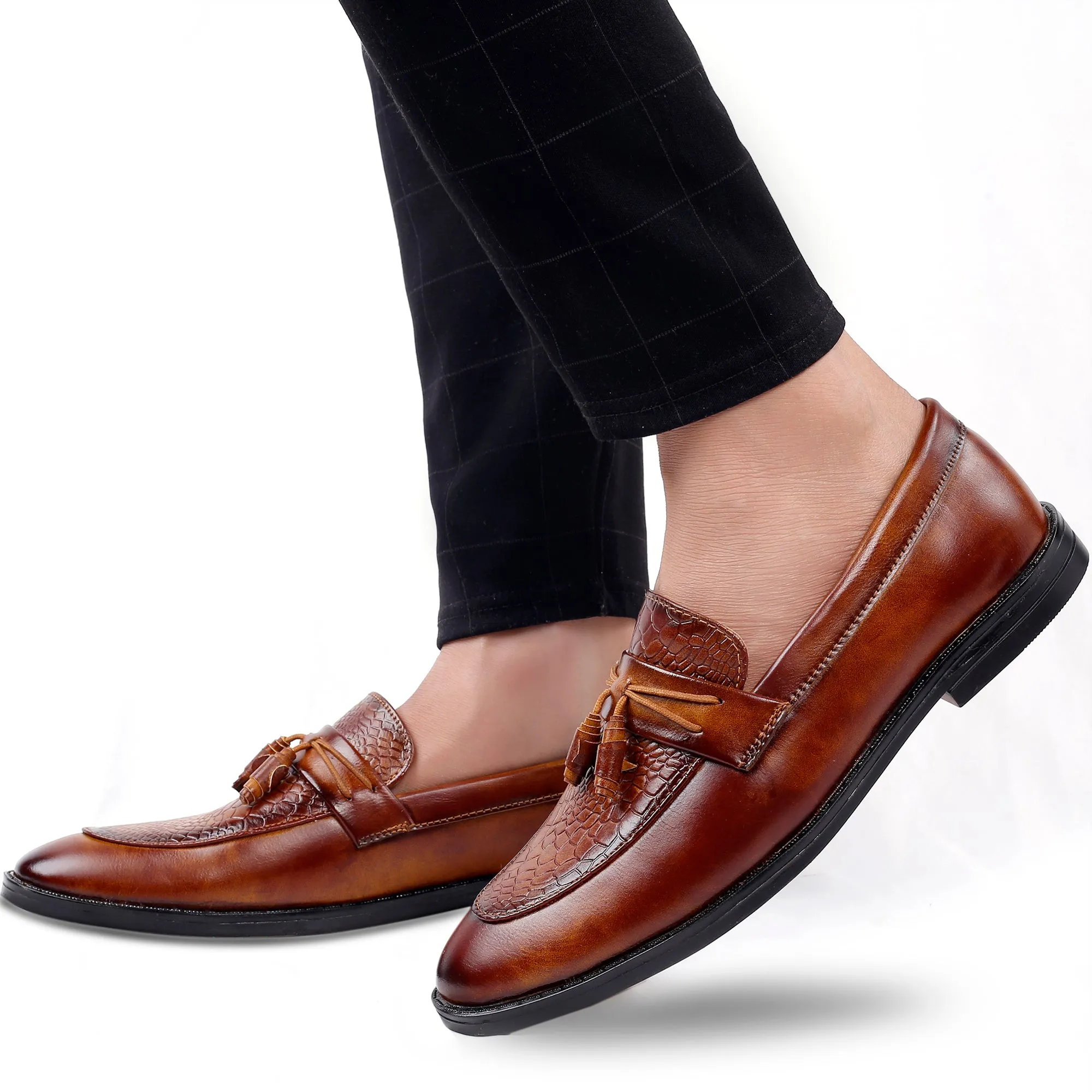 Men's Faux Leather Casual Mocassins Slip-on Shoes