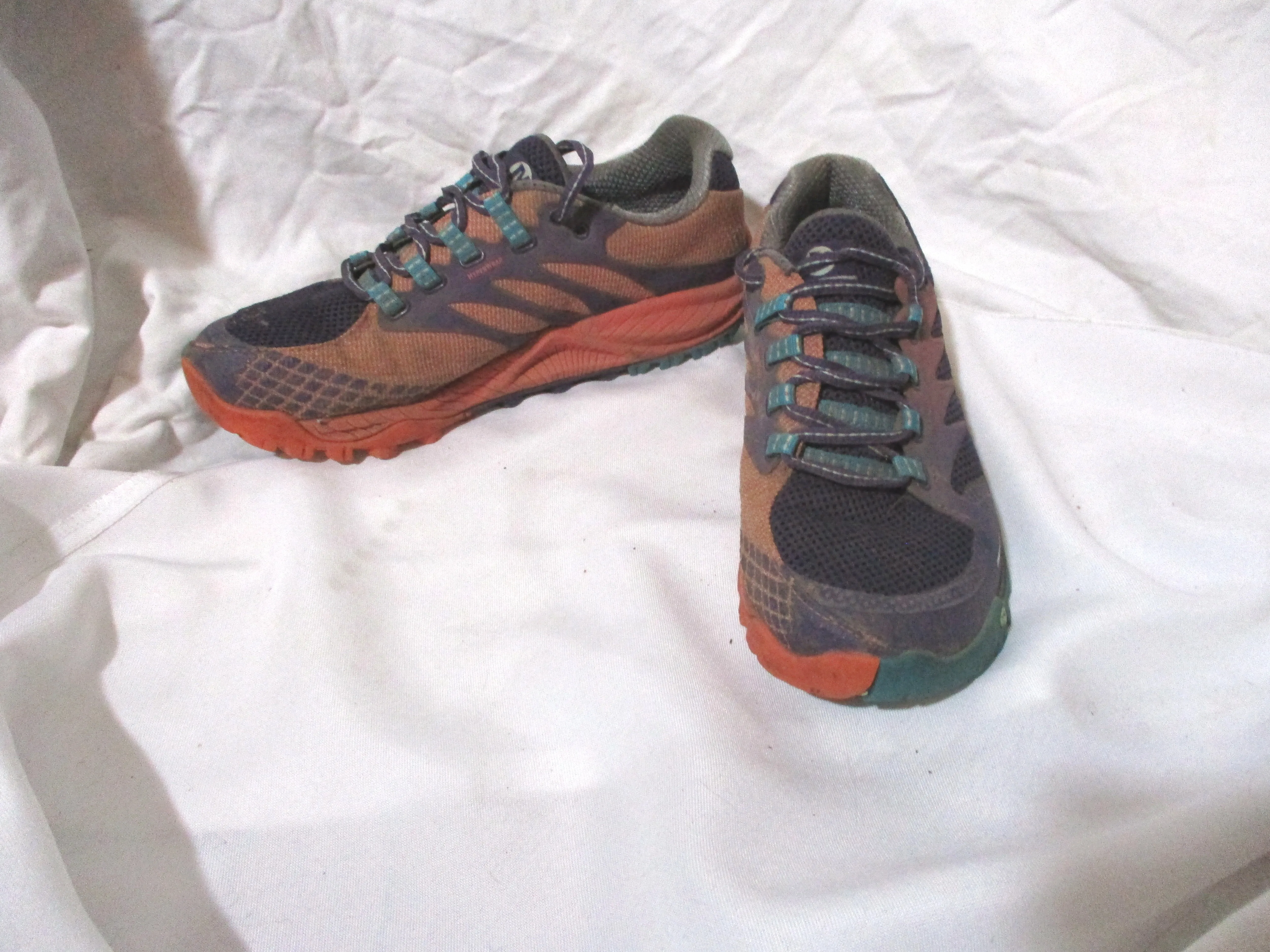 MERRELL PARACHUTE FIELD Hiking Running  Walking Shoe 6.5 PURPLE CORAL Trek