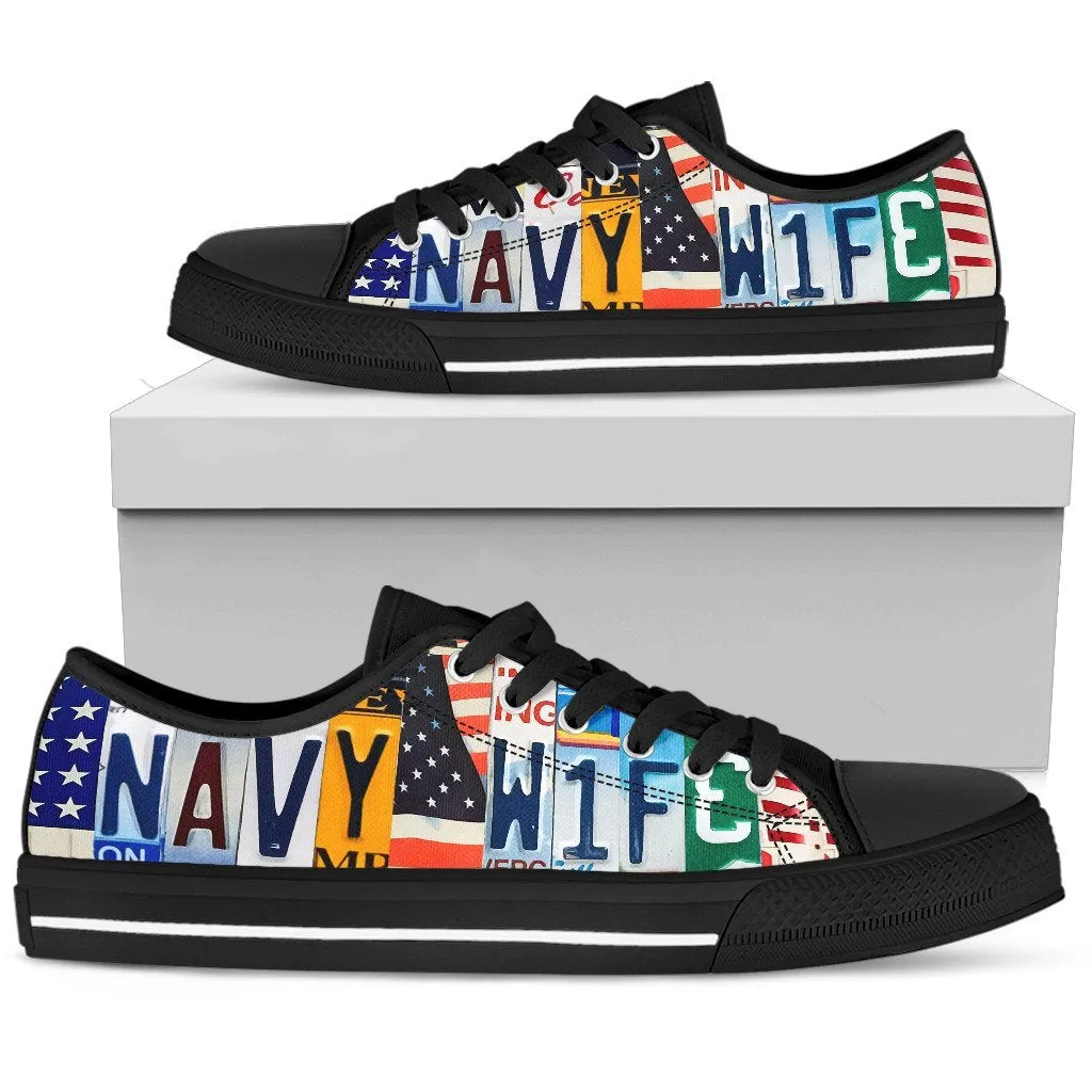 Navy Wife Low Top Shoes