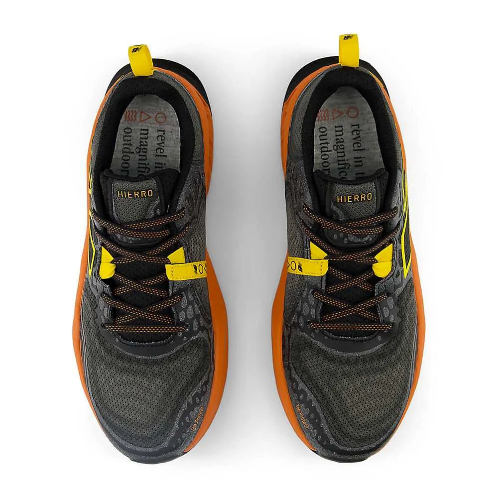 New Balance Fresh Foam X Hierro v8 (Mens) - Black with Infield Clay and Ginger Lemon