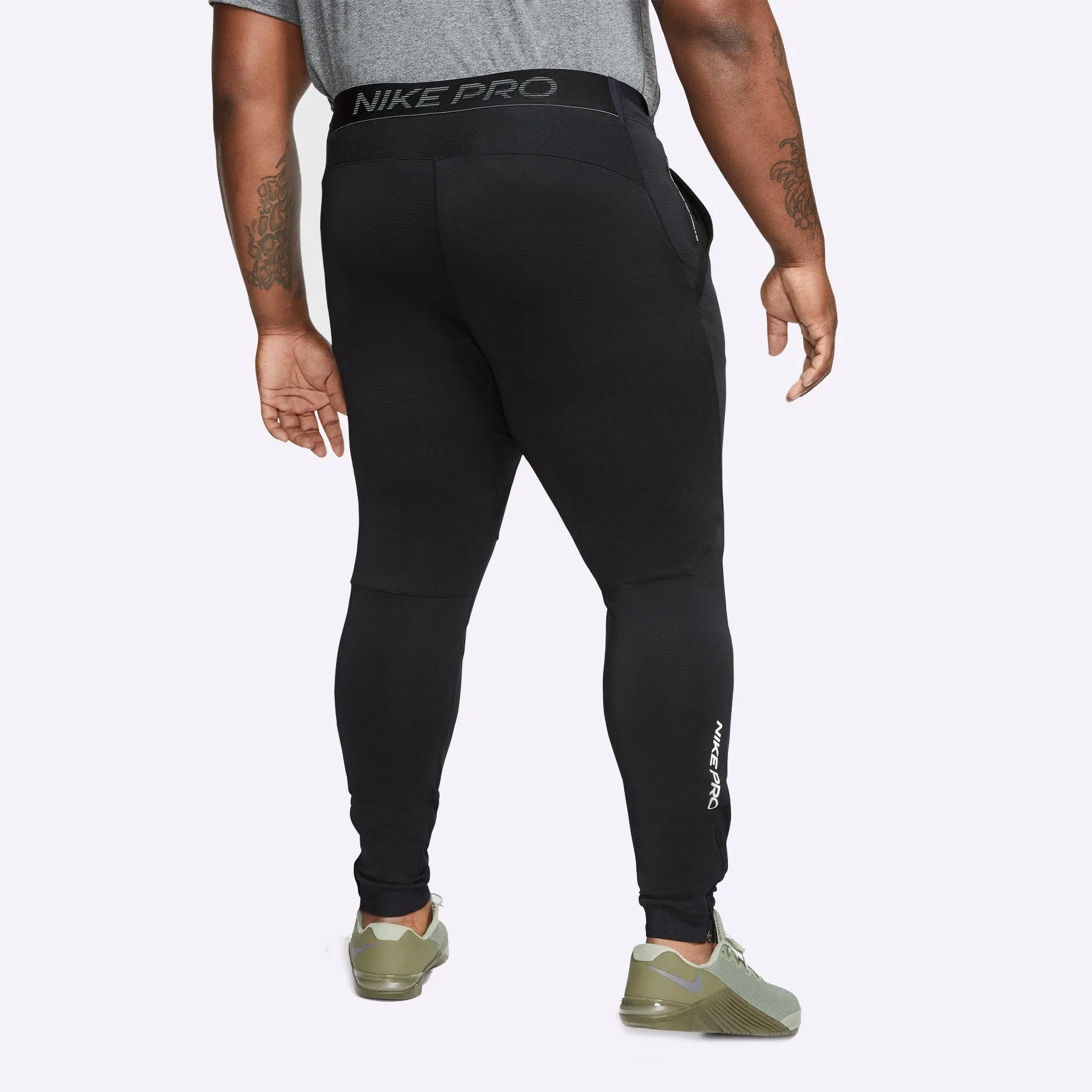 Nike Pro - Men's Training Pants - BLACK/BLACK