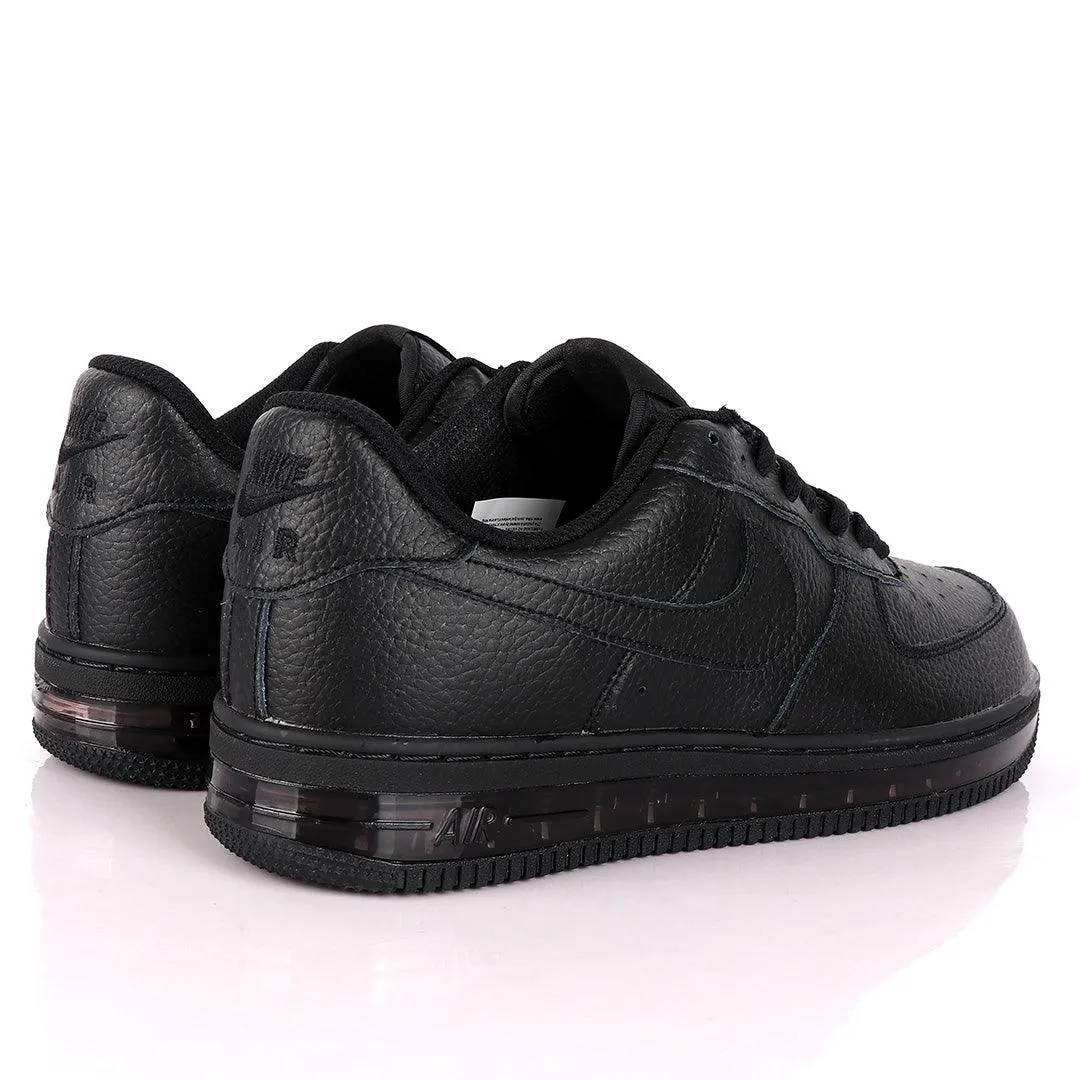 NK Force 1 Translucent Panel Designed Sneakers- Black