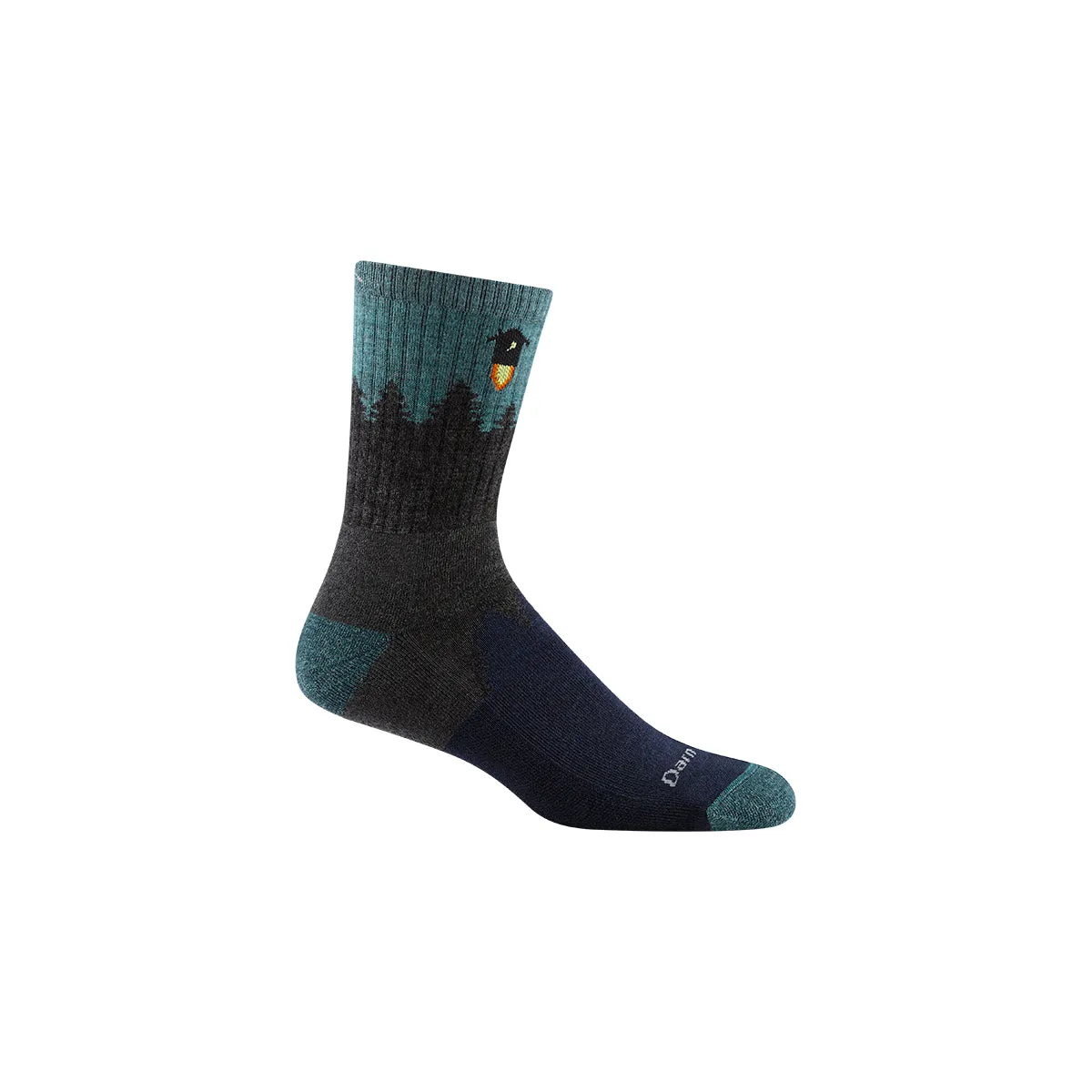 Number 2 Micro Crew Midweight Hiking Sock - Grey