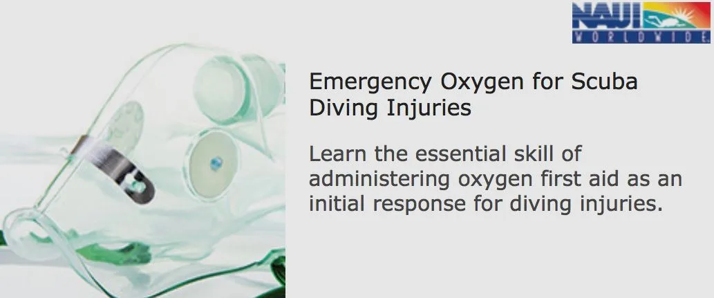 Online Emergency O2 Administration - Elearning by NAUI / DAN