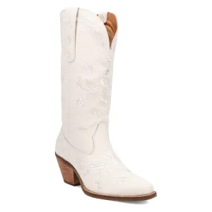 Online Exclusive | Dingo| Love Bug Leather Boot in White ** PREORDER