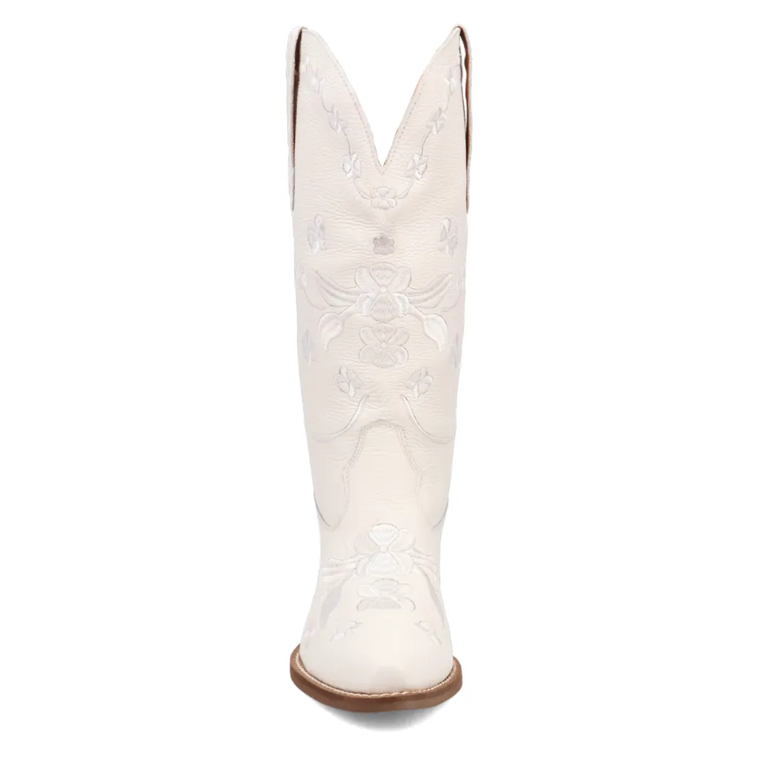 Online Exclusive | Dingo| Love Bug Leather Boot in White ** PREORDER