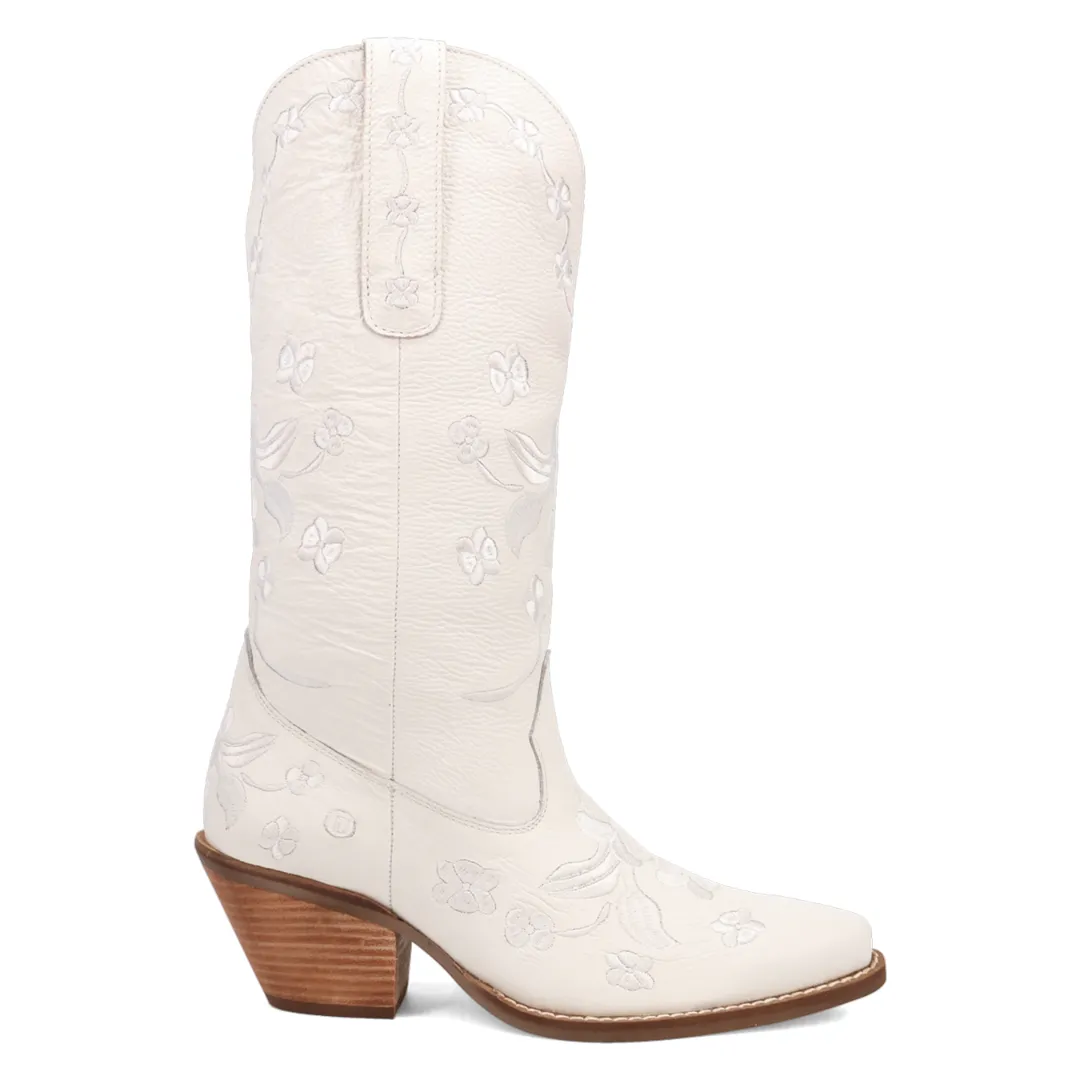 Online Exclusive | Dingo| Love Bug Leather Boot in White ** PREORDER