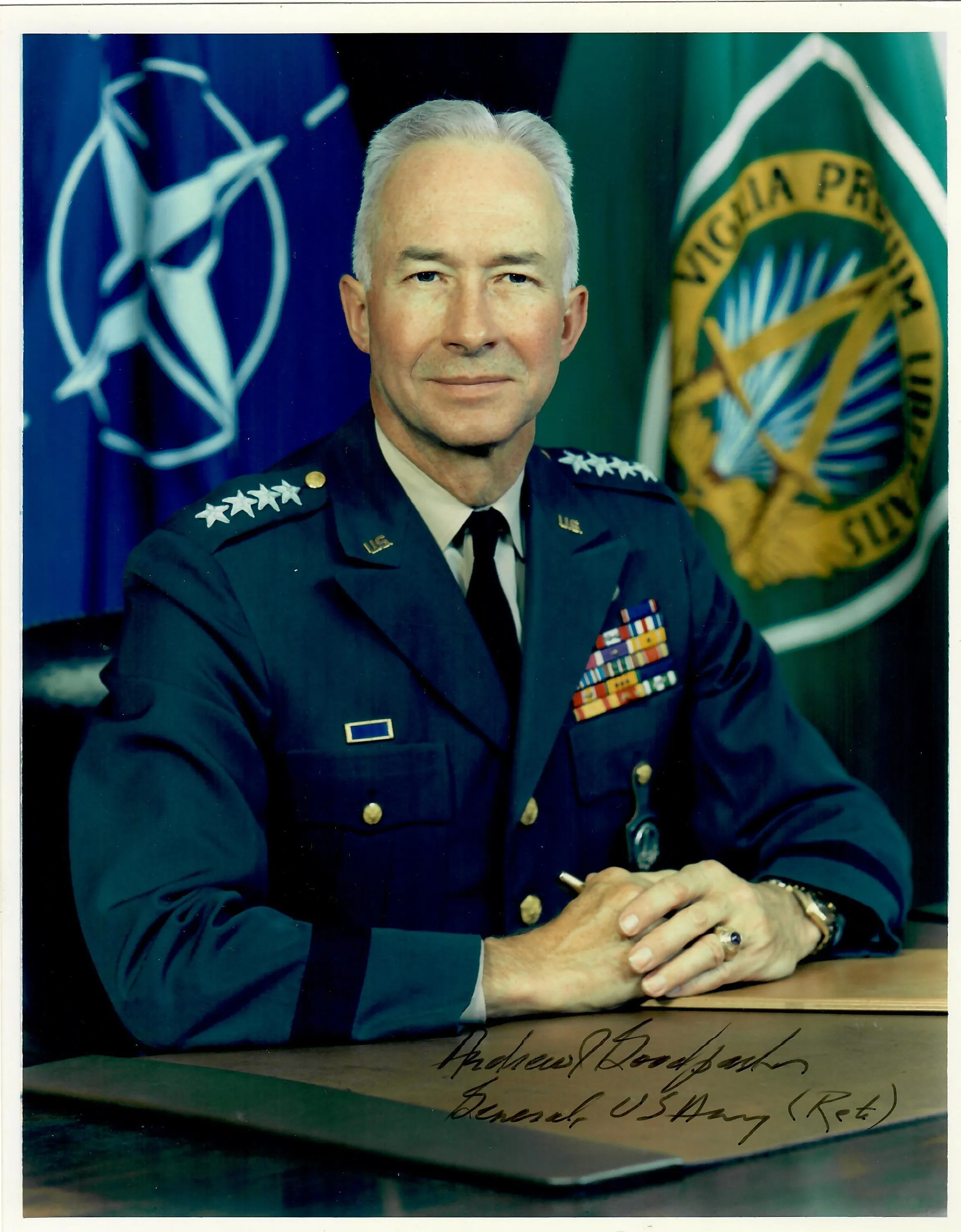 Original U.S. General Andrew Goodpaster Insignia Grouping - Former Supreme Allied Commander, Europe (SACEUR) & Superintendent United States Military Academy