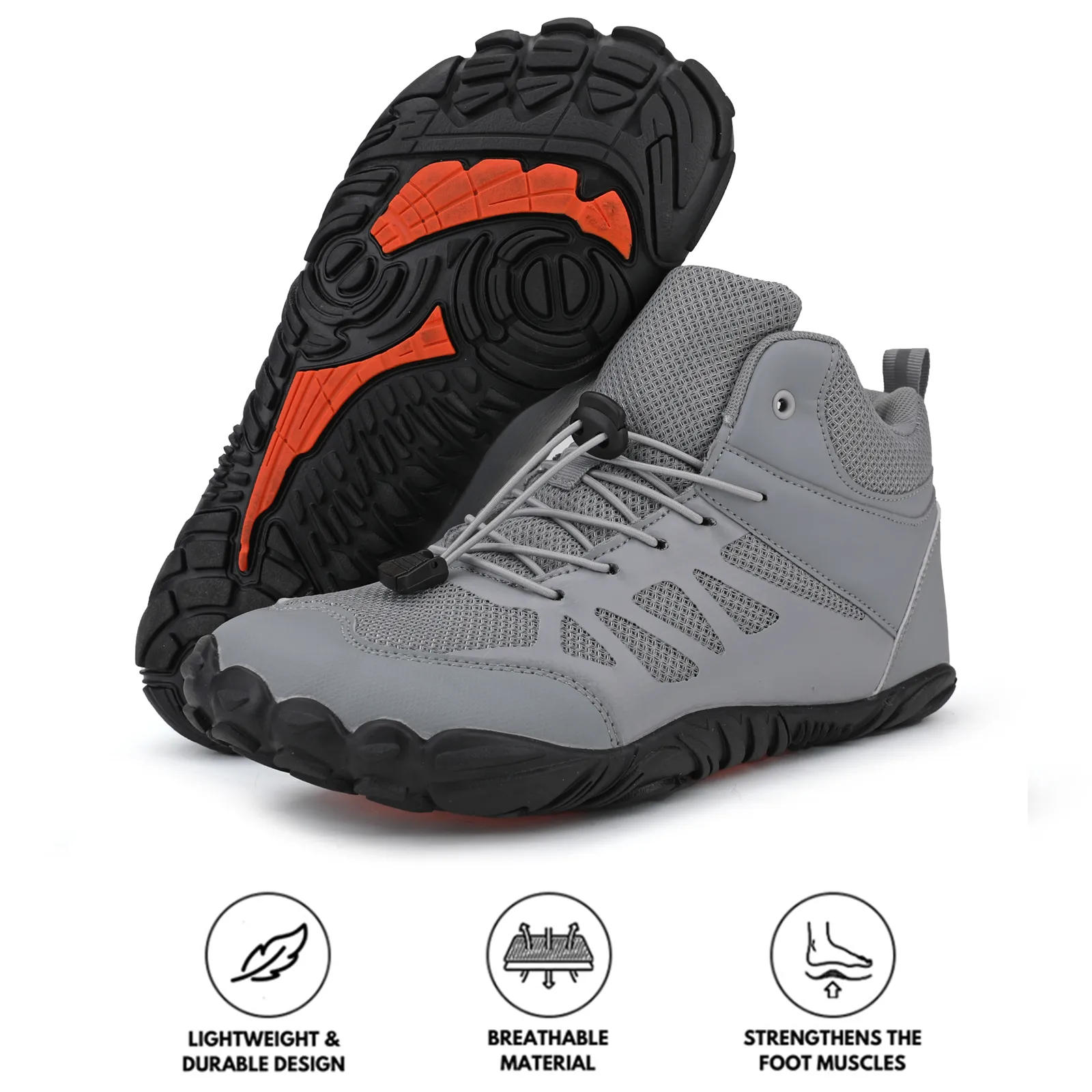 Outdoor Breathable Casual Lightweight Sports Hiking Shoes Non-slip Barefoot Shoe (Unisex)