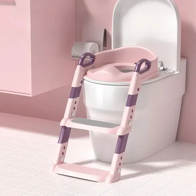 Potty Training Ladder & Toilet Training Seat - Adjustable & Compact