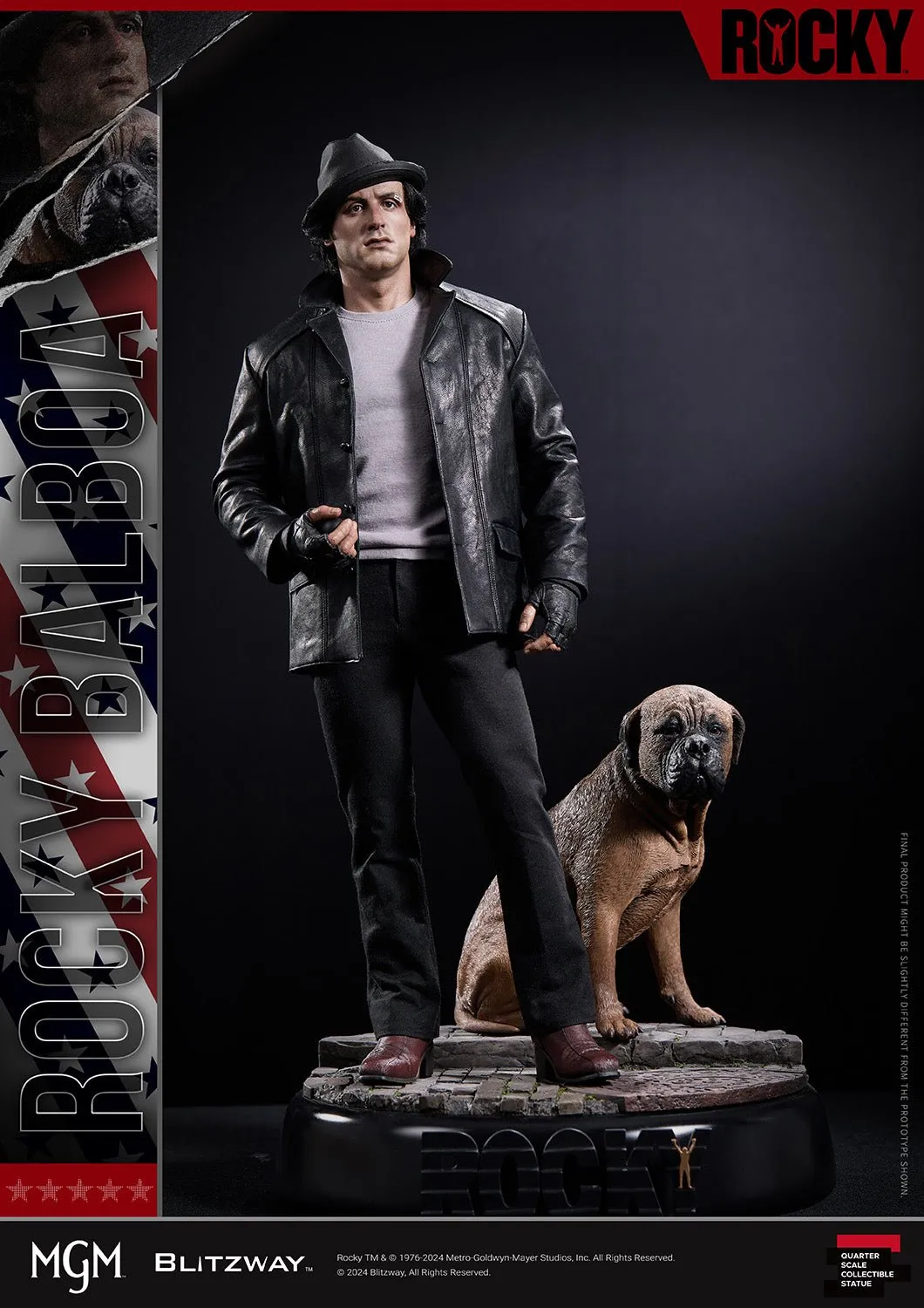 PRE-ORDER: Blitzway Rocky 1976 Rocky Balboa & Butkus 1/4 Superb Scale Statue