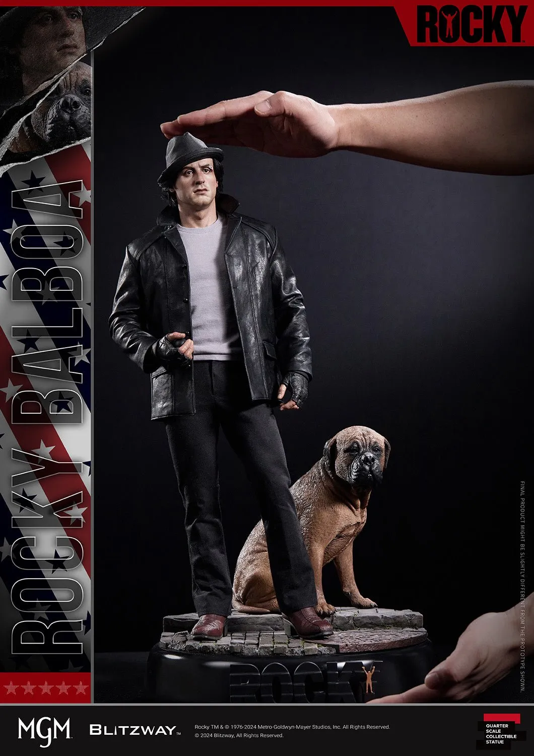 PRE-ORDER: Blitzway Rocky 1976 Rocky Balboa & Butkus 1/4 Superb Scale Statue