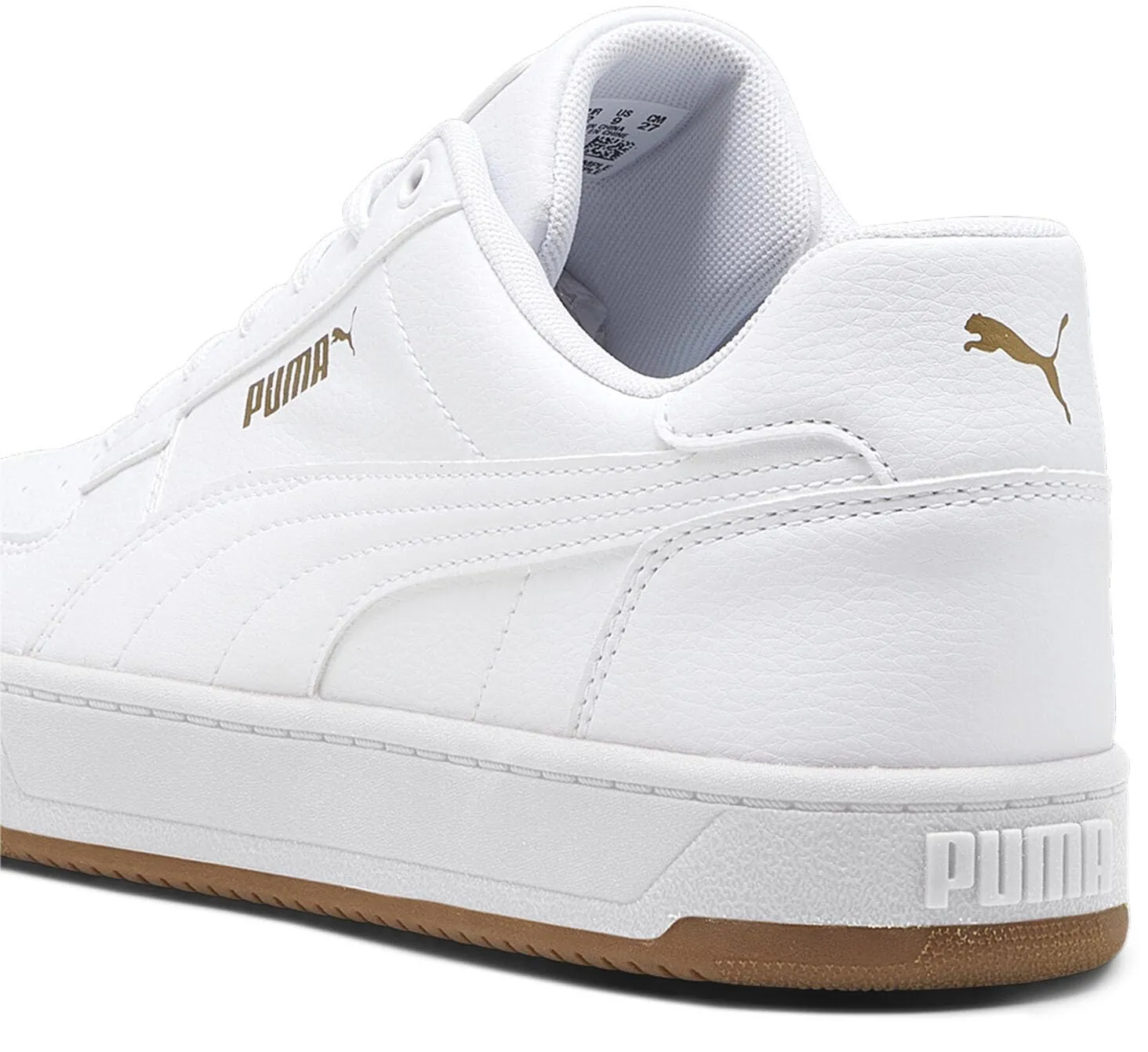 PUMA Men's Caven 2.0 Sneaker, White-Gold-Gum